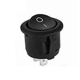 Gooing Rocker Seesaw Switch Snap In Round Universal Recessed Boat Toggle Power SPST On/Off 2 Pin AC 250V 6A 125V 10A (1)