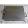 Coca-Cola Embossed Galvanized Steel Tray with Rope Handles