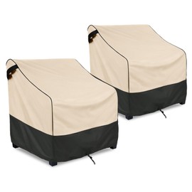 FORSPARK Patio Chair Covers Waterproof 2 Pack,Heavy Duty Outdoor Furniture Cover Fits up to 33 W x 34 D x 31 H Inches