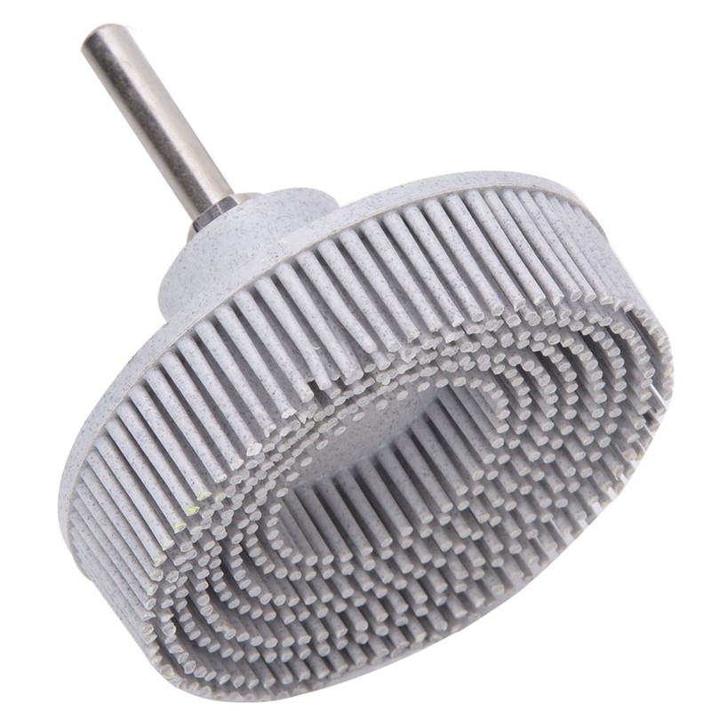 3 Inch Bristle Disc Emery Rubber Abrasive Brush Deburring Polishing