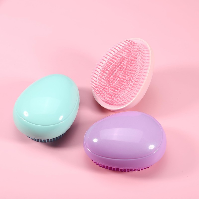 VOCOSTE ヘアーブラシ ヘアぶらし ミニ 携帯用ブラシ 人気 女性 キッズ 可愛い エッグヘアブラシ