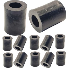 M8 x 20mm Black Nylon SPACERS Plastic Standoff Washers (Pack of 12) - Nylon Insulating Washers for M3 M4 M5 M6 M8 Screws (3-30mm Length) Ideal for Electronics, DIY Projects and Hardware Applications