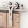 TSMST 6FT Sliding Barn Door Hardware Kit, Stainless Steel Heavy