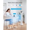GoveeLife White Tower Fan for Bedroom, 36" Smart Floor Fan