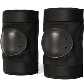 Paclord PRO Tactical Style Multi-Level Protection Elbow Pads, Medium Size, Black, 1 Pair - Hard Cap & Adjustable Grip for Free Movement - All Day Comfort, Made in USA