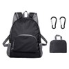VEHYEGOI 1 Foldable Backpack And 2 Carabiners, Waterproof Portable Backpack,