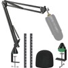 YOUSHARES Microphone Stand with Foam Cover - Mic Boom Arm