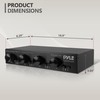 Pyle 4 Channel High Power Stereo Speaker Selector with Volume