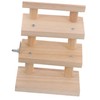 Mipcase Hamster Wooden Ladder Climbing Toy for Guinea Pig Habitats