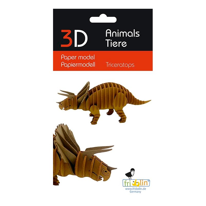 Fridolin 11797 3D Paper Model - Triceratops