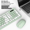 Wireless Keyboard and Mouse Combo, Full-Sized Wireless Keyboard and Adjustable