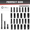 EACELIY 29pcs 1/2" Socket Set, Drive Deep Impact Socket Set,