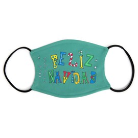 Jose Feliciano Feliz Navidad 50th Anniversary Face Covering, Green, One Size