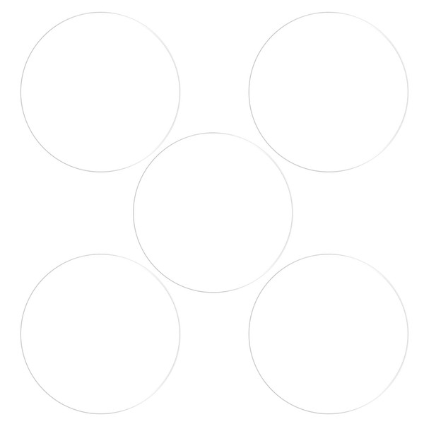 sourcing map Pack of 5 Protective Films 39 mm Soft
