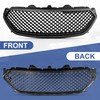 UnayKolb Front Bumper Grille Matte Black Grill Assembly Fits 2013-2019
