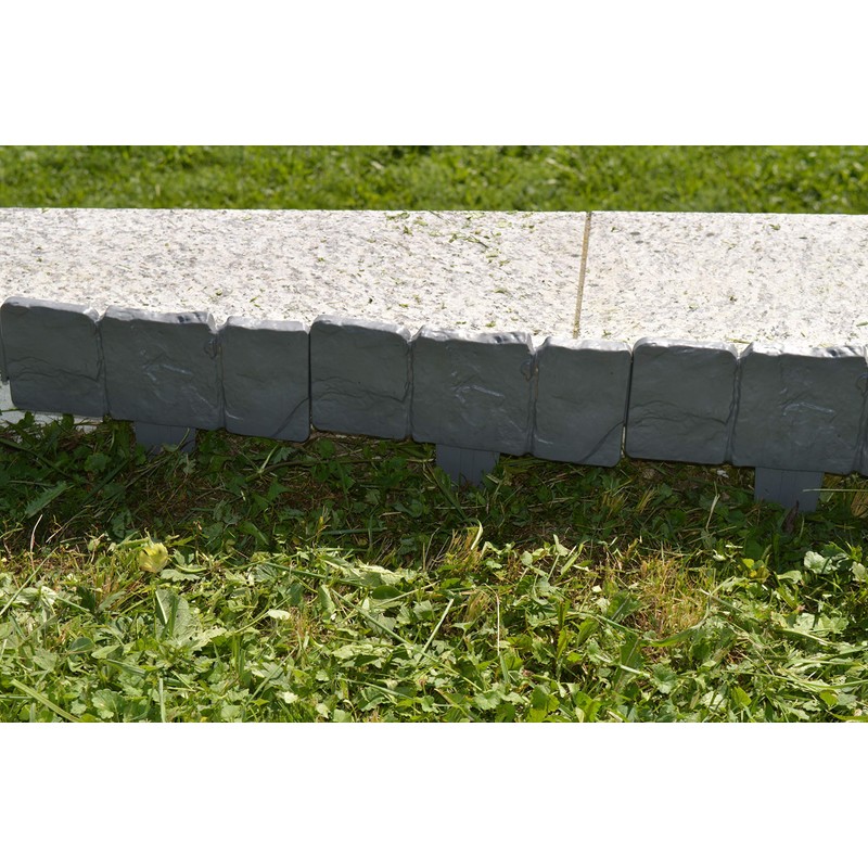 altone Lawn Edging Flower Bed Edging 2.5 m Grey