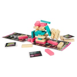 Chug O' War Happy Hour Tower - Adult Party Drinking Board Game, Tumbling Tower Meets Tug of War, Funny Challenges and Chugging Challenging Laughing