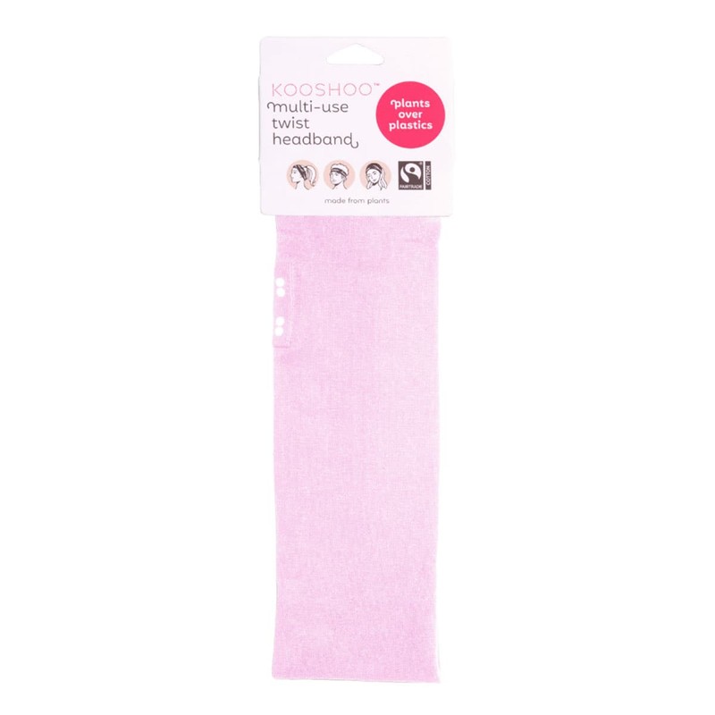 Kooshoo Organic Twist Headband - Pink Mist, 1 Pack