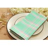 PurpleEssences Tartan Plaid Cloth Napkins - Spring Summer Easter Dinner