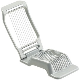 Rosenstein & Söhne Eierteiler: Vollmetall-Eierschneider mit 10 Edelstahl-Drähten, auch für Gemüse (Eierschneider Metall, Eierteiler Edelstahl, Zerkleinerer)