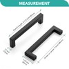 HOME EDIT Matte Black 10 Pack Square Bar Drawer Handles