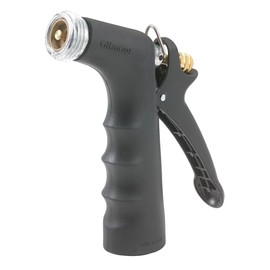 Gilmour Medium Duty Garden Hose Nozzle with Over Mold Grip, Hot Water Hose Nozzle for Watering and Cleaning
