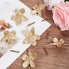 CREATCABIN 6 Sets Gold Flower Drawer Knobs Cabinet Knobs Dresser