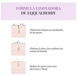 EQQUALBERRY Mascarilla Facial de Arcilla Pore Reset - Coreana con Niacinamida y Madecassoside, Puntos Negros y Limpieza Profunda, 130 ml