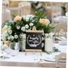 FUNOMOCYA Portable Letter Board Wooden Blackboard Stand for Wedding Kitchen