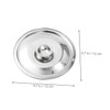 SHOWERORO 6pcs Stainless Steel Pan Lids Pot Covers Heat Resistant