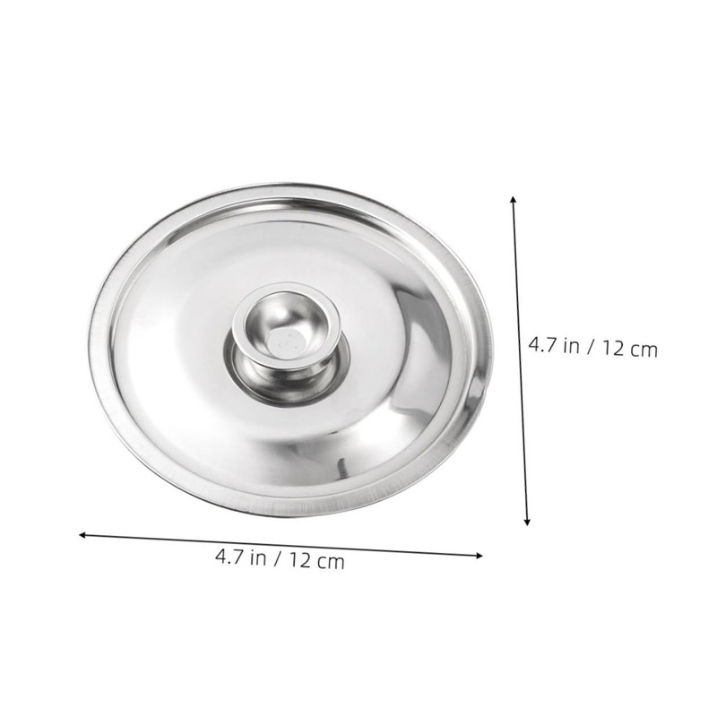 SHOWERORO 6pcs Stainless Steel Pan Lids Pot Covers Heat Resistant