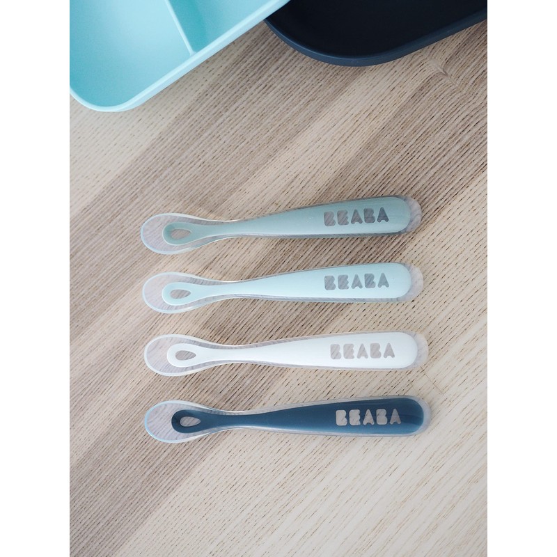 Beaba 4 First Stage Spoons (Neon/ Blue/ Nude/ Lagoon)