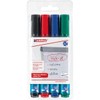 Edding 383 Flipchart Marker Chisel Tip – Pack of 4, Blue, Green, Red, Black