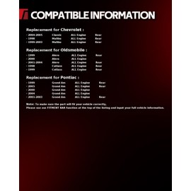 Torchbeam Premium Struts Shock Absorber Assembly for Oldsmobile Alero 1999-2004, Rear Left Right Complete Unit with Spring & Mount, OEM Replacement, Smooth Ride, Easy Bolt-On Installation 171686 * 2