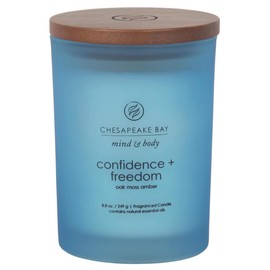 Chesapeake Bay Candle Scented Candle, Confidence + Freedom (Oak Moss Amber), Medium, Home Décor