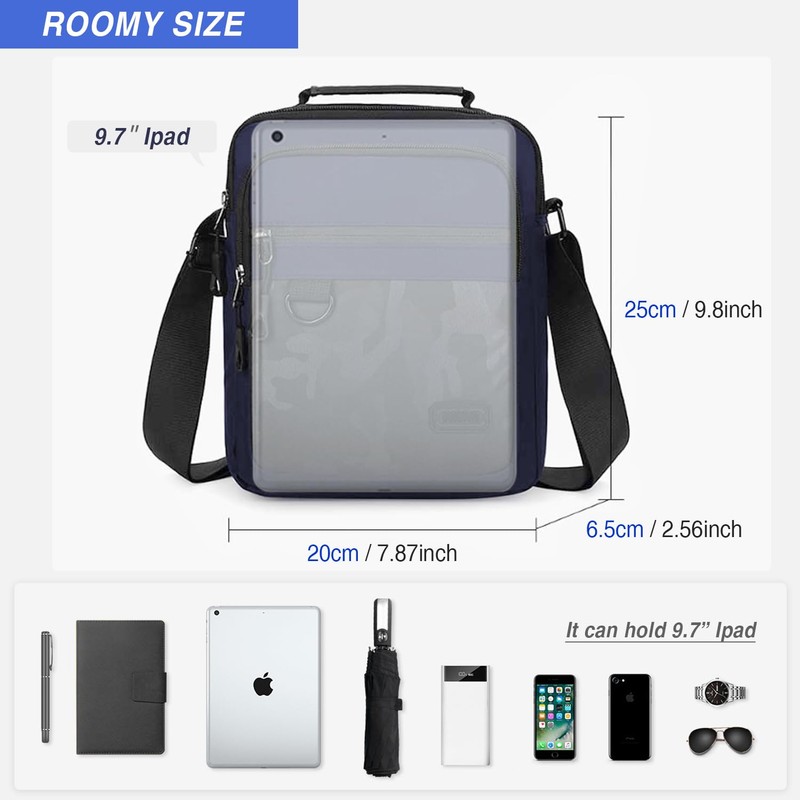 VOLGANIK ROCK Cross Body Bag - Lightweight Nylon Small Bag