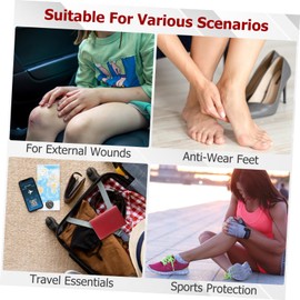 Minkissy 5sets Elastic for Wounds Hemostatic Patches Heart Shaped Non Stick Portable Dressing Pads 25pcs*5