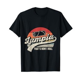 Vintage Retro Filipino Pride Lumpia This Is How I Roll Food T-Shirt