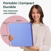POPRUN 3 D-Ring Binder 1 Inch, PVC-Free Durable Organizer with