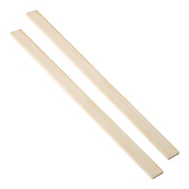 GSHLLO 2 Pcs Wood Polymer Sticks Pottery Guide Strips Tools Wooden Rolling Pin Guides Pottery Stick Tool Pottery Teaching Rolling Mud Stick Tools 2.5 x 40cm x 7mm