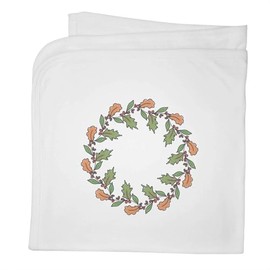'Autumn Wreath With Berries' Cotton Baby Blanket/Shawl (BY00037914)
