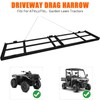 GarveeLIfe Drag Harrow Driveway Grader, Heavy Duty Power Rake, Driveway