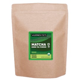 Wilderness Poets Culinary Matcha - Organic Green Tea Powder - from Shizuoka Japan (80 Ounce - 5 Pound)
