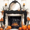 9ft Black Halloween Garland, Gothic Hanging Vine Party Decoration