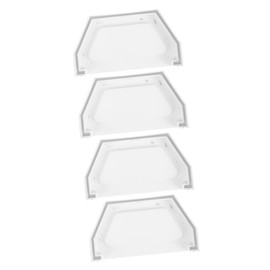 DOITOOL Gutter End Caps: 4PCS Plastic Rain Gutter Downspout End Accessories Downspout Attachments End Caps