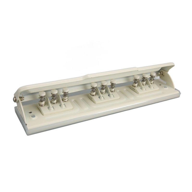 9 Hole Punch White Manual 8 Sheet Capacity DIY Hole