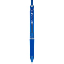 PILOT Acroball Colors Advanced Ink Refillable & Retractable Ball Point Pens, Medium Point, Blue Ink, 12-Pack (31811)