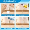 500 pcs 1 inch Round Clear Transparent Waterproof Stickers, Self-Adhesive