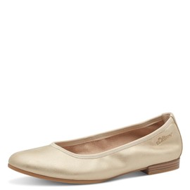 s.Oliver Women's Elegant Block Heel Ballet Flats, champagner, 38 EU