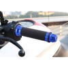 Keenso 7/8" Motorcycle Handlebar Grips, CNC Aluminum Rubber Hand Grips,